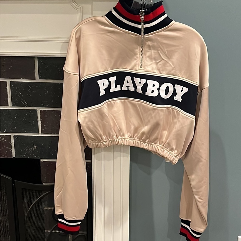 Deadstock PLAYBOY x MISSGUIDED Crop Pull Over - Picture 3 of 16